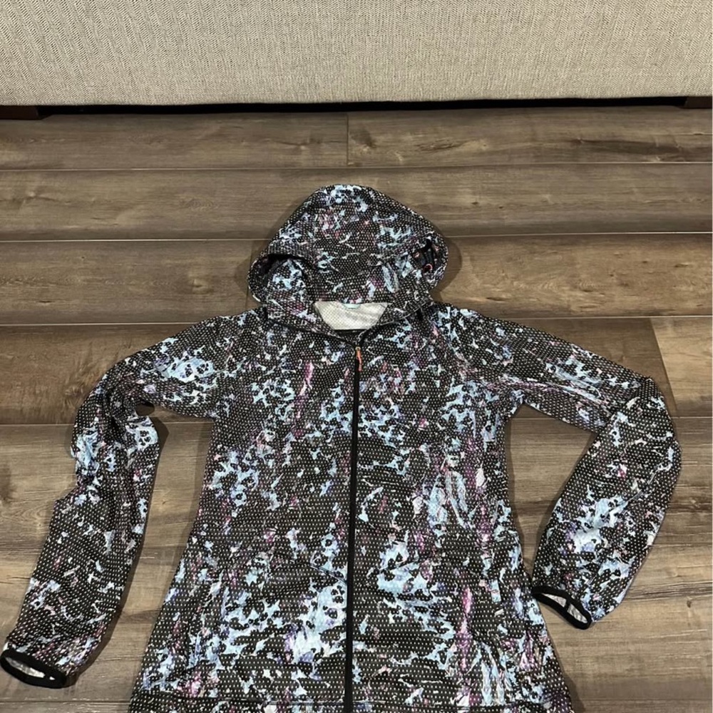 lululemon athletica Black and White Hooded Ski Jacket